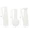 CosmoLiving by Cosmopolitan Set of 3 White Ceramic Modern Vase, 13", 12", 11"